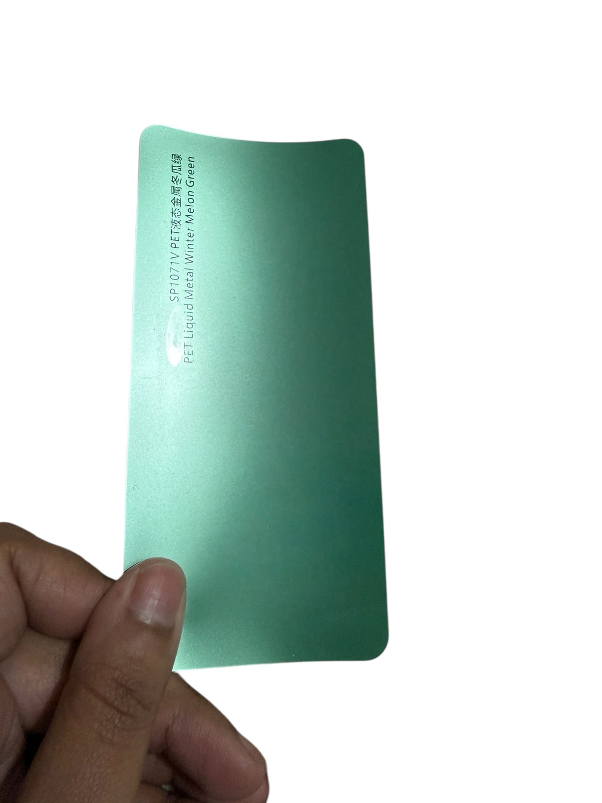 Liquid metal winter melon green