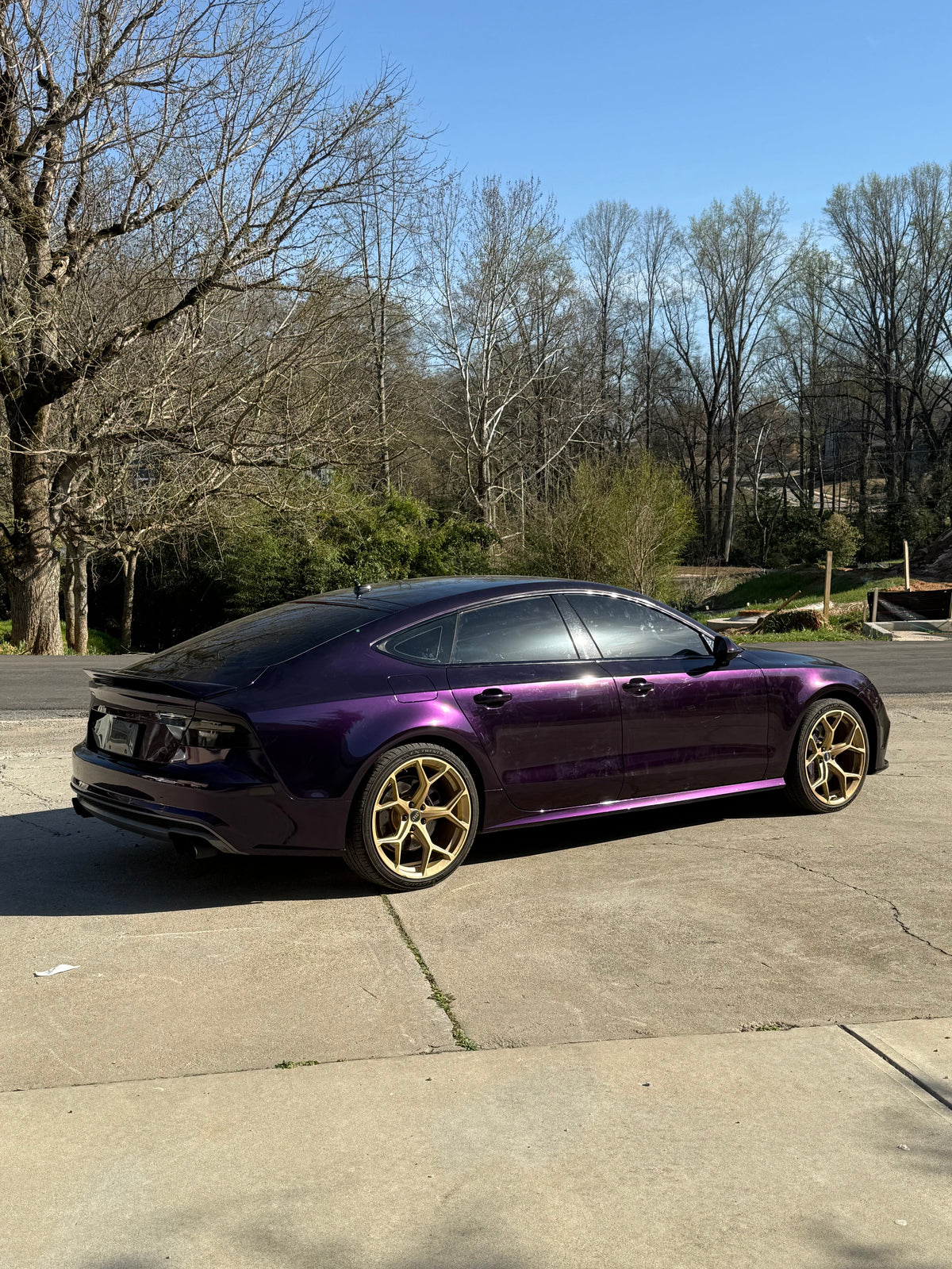 Metallic midnight purple