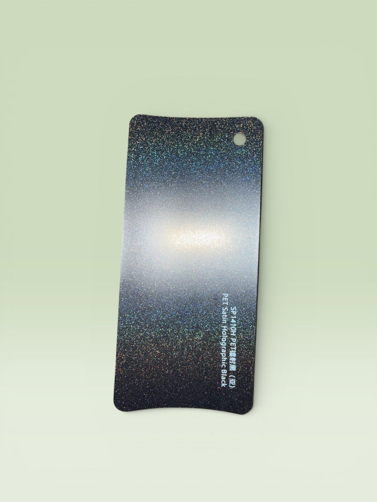 Satin Holographic Metallic Black