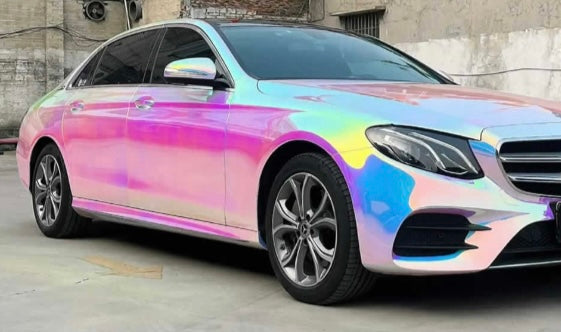 Holographic chrome silver